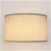 ZEONX Paralume a tamburo in lino beige da 40 cm, paralume extra large per plafoniere, lampade da tavolo e da terra, compatibile con E26 ed E27, facile da montare per soggiorno, camera da letto