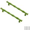 CONPHERON 2 pezzi Maniglie per Armadio Maniglie per Mobili Cucina Lega di Zinco Antico Bambù Forma Cassetto Pomelli Porta Maniglie Tiri Maniglie per Ringhiere Distanza del foro 96 mm