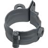 INEFA Collare per Tubo Pluviale con Filetto 75mm Antracite | Collare per pluviale in acciaio zincato, accessorio grondaia, montaggio facile, Made in Germany
