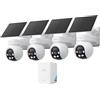 Imou 4K Kit Telecamera Wi-Fi Esterno Senza Fili 360°PT, 2,4/5G con Hub+64GB | 10000mAh, AOV Registrazione 24/7, Rilevamento Umano/Veicoli, Visione Notturna a Colori, Registrazione Locale, Auto-Tracking