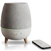 Essentia NATURE ESSENTIA Diffusore Oli Essenziali ad Ultrasuoni per Ambienti, SUBW, 300 ml | LED, Telecomando Controllo Remoto, 12h Continuo, 24h Intermittente, Copertura in Tessuto Grigio, ampio Serbatoio