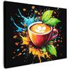 MuchoWow© Quadri Moderni Camera Da Letto Foto Quadro Con Cornice | 40x30 cm - Decorazioni Parete Soggiorno Stampa Su Tela Moderna Casa Salotto Poster Caffè - Graffiti - Bevanda - Astratto