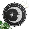 Generico Decorazione Da Parete In Legno Con Sole E Luna - 30x30 Cm Artigianato | Artistico Da Appendere | Ornamento Da Parete Celeste, Decorazione Estetica Dello Sfondo Della Casa, Accento 'appartamento Del