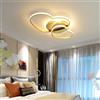 DOCJX Plafoniera A LED Lampada Da Soffitto A Filo Acrilico Cuore A Cuore Lampada Da Camera Per Bambini Dimmerabile Calda E Romantica Con Lampadario A Distanza Lampadari Soffitti Luci Della Camera Sogg