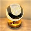 Maimeili Cristallo Diamante Regolazione Continua dell'Intensità Lampada Scrivania | Scrivania Lampada Notturna Lusso Moderna Base Dorata Controllo Touch 3 Colori Decorazione Casa Ufficio Soggiorno Camera Letto