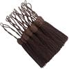 Hetuyon 20 pezzi 15.5cm Nappe Seta per Segnalibro Fatti a Mano-Cioccolato Scuro | Piccoli Ciondoli per Cucitura,Chiavi,Ghirlanda,Portachiavi,Borse,Creazione Gioielli,Orecchini e Progetti DIY