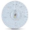 Bakaji Circolina Corona LED Disco per Sotituzione Neon Plafoniera Luce 64 LED 36W 2880 Lumen Bianco Naturale 4000K Diametro 23cm Facile Installazione con Base Calamitata e Connettori Incusi