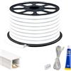 MAKA change your life quality Maka Striscia LED COB 24V IP65 Tagliabile, Luce Continua Uniforme, Rivestimento in PVC, Kit con Silicone Sigillante per i Fori da Cablaggio, per Interno ed Esterno, Senza Alimentatore (4000K, 2 m)