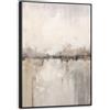 OnlyWow© Stampe Su Tela Con Cornice Nera Canvas Murali Stampa Poster Art | 70x100 cm XXL Grande Soggiorno Camera Da Letto Salotto Ingresso Casa Astratti Arte moderna - Astratto - Beige