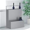 Tqertrtfxa Portaombrelli in metallo a doppio strato (adatto per ingressi),Portaombrelli con vaschetta raccogligocce rimovibile,può contenere da 17 a 30 ombrelli(Gray,38*26*53cm/15*10.2*20.9.in)