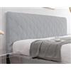 JORTUIO Copertura Testiera Letto Matrimoniale/Singolo Imbottito Copri Testata Letto Una Piazza E Mezza Tessuto,Universale Copritestata Fodera Testiera Letto Fodera Elastica Velluto Protezione ( Color : #5 , S