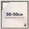 Dutch Frame Factory - Cornice a cassetta 50x50 cm Rovere - MDF | Cornice a cassetta per tele, Adatta per tele fino a 2 cm di spessore, Senza pannello posteriore né vetro, Made in Holland