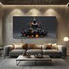 ZORYAN Stampe su Tela Buddha Spirituale Senza Cornice 60x120 cm | Quadri Moderni per Salotto Fiore Di Loto Zen Decorazione da Parete Grandi Foglie Mitiche Immagine per Camera da Letto