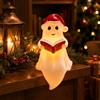 ACTOYS Lampada Fantasma LED 3D per Halloween, Luce Notturna da Lettura (Piccola con cappello rosso)