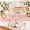 SZMK Runner Da Tavolo in Tulle,SZMK Table Runner Tavolo Elegante 90 X 300 CM | Runner Da Tavola In Garza,Runner Tavolo Cucina Moderno,Poliestere,Resistente,Leggermente Trasparente,Per Feste, Compleanno