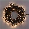 XMASKING Catena 14,5 m, 240 LED Bianco Caldo, Cavo Verde, con Memory Controller