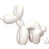 NAFEIMILUN Statua Di Cane A Forma Di Palloncino Decorazione Da Tavolo Per Soggiorno Mobiletto Del Vino Decorazione Per La Casa Vetrina Artigianato In Resina 22 * 10 * 17.5cm Bianco
