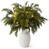 Beafaeur 6PCS 55cmRami di Pino Artificiale di Natale, mit 70cm LED Rami Luminosi | Grande Rami Pino Artificiale, Rami di Abete Artificiale, per Natale, Corona d'Avvento, Vaso Tavolo Fai Da Te