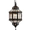 Casa Moro Lampada a sospensione marocchina Lanterna Sala da pranzo Soggiorno Applique Stile Arabo Bianco Trombia Biban L1234