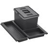 SOTECH Raccoglitore di rifiuti Metropolis PTC22 05050 7F 12L con coperchio Sistema di rifiuti per armadio estraibile larghezza 50 cm