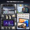 Selius Autoradio Android da 9 pollici - 6 GB di RAM, 128 GB di memoria interna - Doppio DIN - Compatibile con Volkswagen Polo Mk4 (2001-2011)