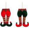 Ad Trend Decorazione Natalizia Gambe Elfo Assortita 14x3xH34 cm 1 Pz - Addobbo di Natale