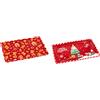 Ad Trend Vassoio Rettangolare Natalizio in Melamina Assortito 30x21 cm 1 Pz - Accessorio Tavola di Natale