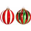 Ad Trend Pallina di Natale in Vetro Bicolore Ø10 cm Assortita 1 Pz - Addobbo Natalizio