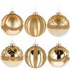 Ad Trend Pallina di Natale in Vetro Oro Ø8 cm Assortita 1 Pz - Addobbo Natalizio