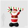 EDG Enzo De Gasperi Babbo Natale Gonfiabile Candy con LED H250 Ø190 cm - Decorazione di Natale