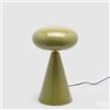 EDG Enzo De Gasperi Lampada da Tavolo Fungo Glossy Olive H40 Ø26 cm IP20 - Uso Interno