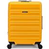 Eminent Voyager Valigia Trolley Bagaglio a Mano 55x40x20, Espandibile | Valigia cabina rigida, policarbonato Makrolon, 2,7 kg, 39L, espandibile 55x40x20/23, lucchetto TSA, 4 ruote, Giallo