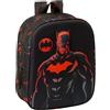 Safta BATMAN 3D - Zaino da asilo 3D, adattabile al carrello, facile da pulire, ideale per bambini di diverse età, comodo e versatile, qualità e resistenza, 22 x 10 x 27 cm, colore nero, Nero,