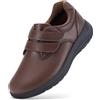 FitVille Scarpe Diabetici Donna Pelle Pianta Larga Scarpe Ortopediche Strappo Scarpe Comode da Passeggio pour Piedi Sensibili Piedi Gonfi