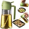 TrendPlain Spruzzino Olio per Friggitrice Aria 470ml, Dosatore Olio 2 in 1, Oliera Spray per Cucina, Insalata e Aceto, Accessori Cucina senza BPA - Verde