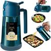 TrendPlain Spruzzino Olio per Friggitrice Aria 470ml, Dosatore Olio 2 in 1, Oliera Spray per Cucina, Insalata e Aceto, Accessori Cucina senza BPA (Blu Navy-2)