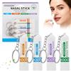 Znnhnn Confezione da 4 portachiavi con stick nasali, inalatori nasali per aromaterapia alla menta, stick nasali portatili, tubi per inalazione di oli essenziali da viaggio