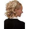 WIG ME UP - 90605-27T613 Mezza parrucca Toupet Nobile Cerchietto intrecciato Altezza spalle Mix Biondo Mèches Scompigliata Wetlook