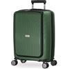 Hauptstadtkoffer TXL - Bagaglio a mano 55 x 40 x 23 cm con scomparto per laptop, TSA, Trolley rigido a guscio, Valigia a rotelle, 4 ruote doppie, 55 cm, 40 L, Verde scuro