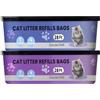Egyndior compatibili con i modelli Litter Genie Standard,Plus,XL e Style Box Refills,Controllo dell'odore super potente，Ricarica per Gatti，8,5 m per confezione, 2 ricariche