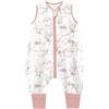 Chilsuessy Sacco nanna estivo con piedi, 0,5 Tog per bambini piccoli con gambe, 100% cotone, per ragazzi e ragazze, 0,5 tog/dolce coniglio, 80 cm, altezza del bambino 90-100 cm