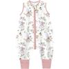 Chilsuessy Sacco nanna estivo con piedi, 0,5 Tog per bambini piccoli, con gambe, 100% cotone, per ragazzi e ragazze, 0,5 tog e fiori, 80 cm, altezza del bambino 90-100 cm