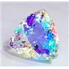 Arcobaleno Colore Cubico Taglio Topazio Mistico 50 KT + Certificato Loose Gemma