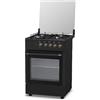 Staylux Cucina Staylux 4 Fuochi a Gas Forno a gas 60x60 LF66GG-40F BLACK/RUSTIC