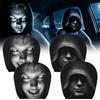 XUDUOO 4 coperture spaventose per poggiatesta, fantasma di Halloween | Accessori per auto lavabili per uomini, divertenti regali per auto in stile cartone animato per uomini