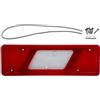 LONGLING Fanale Posteriore Fanale Sinistro Luci Posteriori Vetro Acrilico con Guarnizione in Gomma e Vite per Ford Transit Camion Cassone 2014->