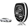 TOOMUME Cover Chiave Auto per Ford Fiesta Focus Street Ka Cougar Puma Kuga | Silicone Morbido, Antiurto, Anticaduta, Antigraffio, Custodia Protettiva Chiave per Mondeo Fusion Falcon Galaxy S-Max C-Max