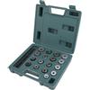 Luqeeg Utensile per Alesatore per Sedi Valvole, Fresa Universale per Sedi Valvole per Motociclette, Facile Rettificare, 12 Verricelli e 4 Teste di Smerigliatura per GL145 GL125 CG125