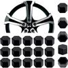 Simoni Racing CBB/19 Soft SIL Copribulloni Universali, Set Tappi Copribulloni Ruote Auto,Copridadi Ruota per Auto,Tappi Dadi Ruota Cerchione, Chiave 19 in Silicone Nero
