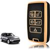 TOOMUME Cover Chiave Auto per Land Rover Range Rover Evoque Discovery 5 | Silicone Morbido, Antiurto, Anticaduta, Antigraffio, Custodia Protettiva Chiave per Sport Defender Velar Jaguar E-Pace F-Pace